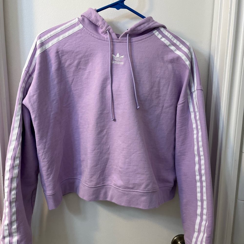 Adidas Lavender Hoodie with Logo